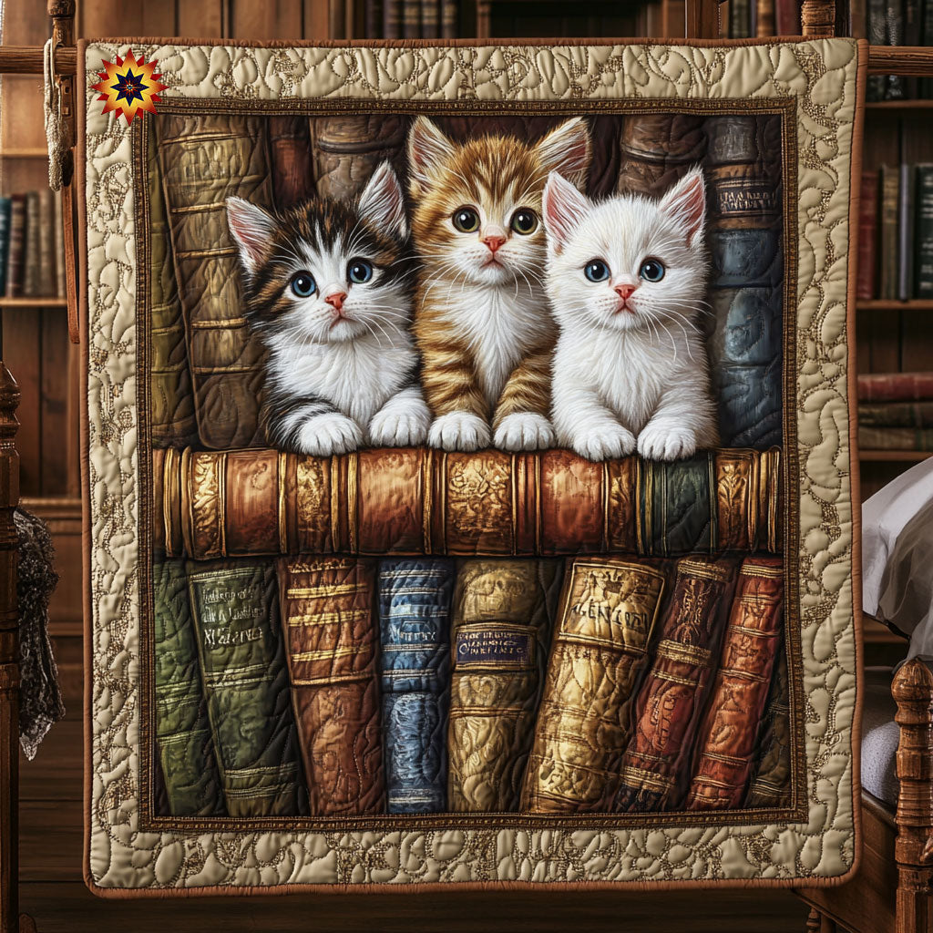 Bibliothekskatze Quilt