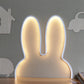 Frendorf | Cartoon Rabbit Frame Wandlamp Verlichting Acryl LED Bedlamp Fixture in Wit/Zwart