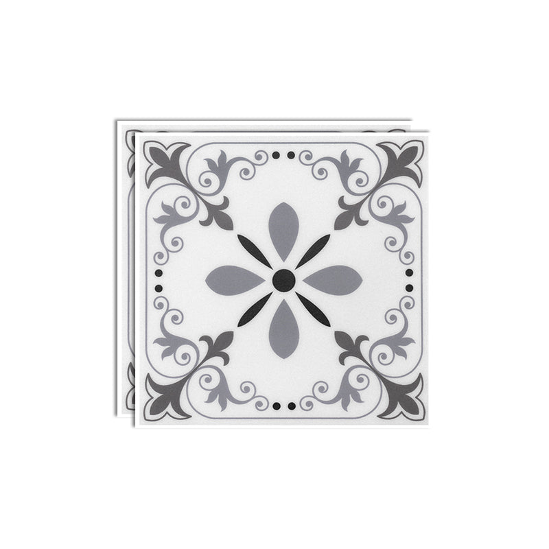 Frendorf | Kunststoff Peel & Stick Fliese quadratischer Druck Feldfliese für Küche und Bad