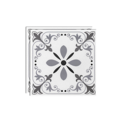 Frendorf | Kunststoff Peel & Stick Fliese quadratischer Druck Feldfliese für Küche und Bad