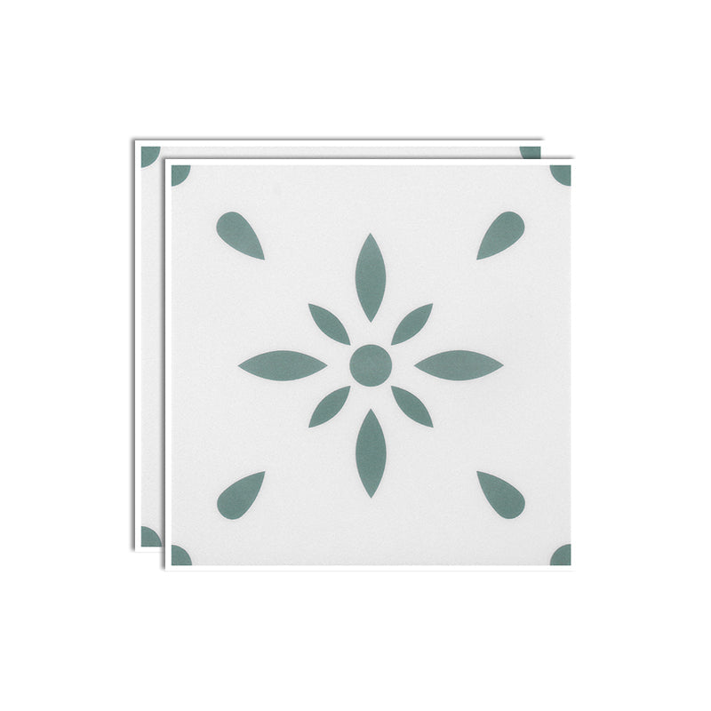Frendorf | Kunststoff Peel & Stick Fliese quadratischer Druck Feldfliese für Küche und Bad