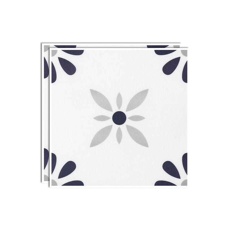 Frendorf | Kunststoff Peel & Stick Fliese quadratischer Druck Feldfliese für Küche und Bad