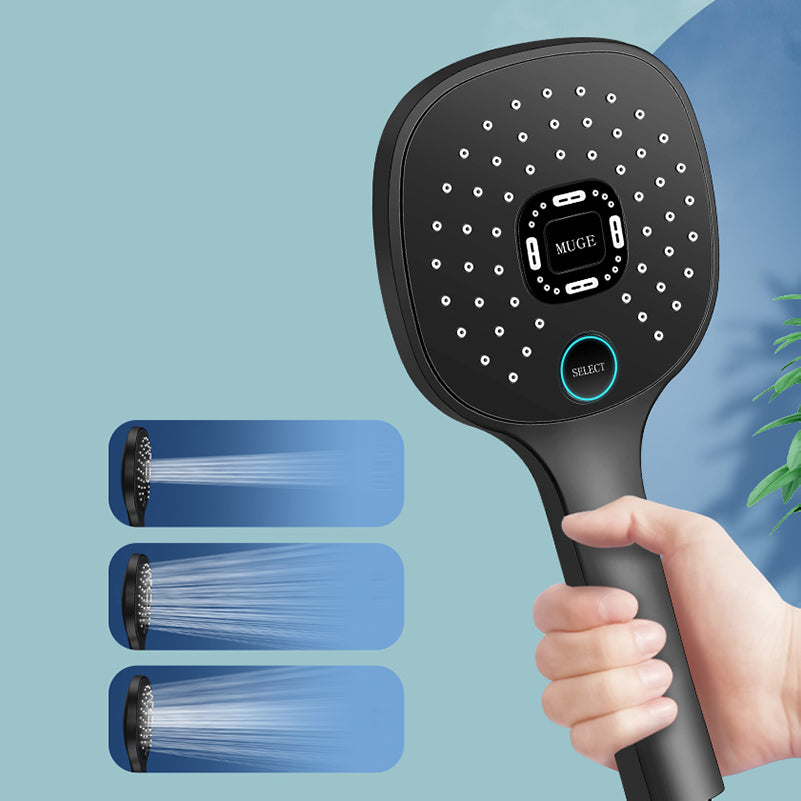 Frendorf | Zeitgenössischer Handheld Supercharged Duschkopf Quadratischer Metall Sprühkopf