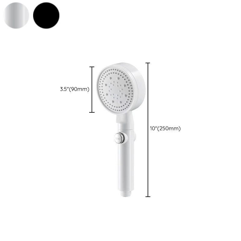 Frendorf | 5 Sprays Duschkopf Rund Wandmontierter Kunststoff Wandanschluss Halter Handheld Duschkopf