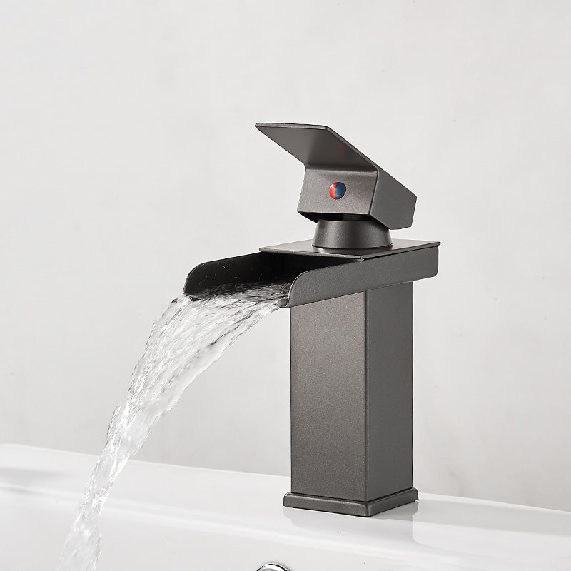 Frendorf | Waschbecken Wasserfall Auslauf Einhandarmatur mit LED Licht
