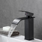 Frendorf | Waschbecken Wasserfall Auslauf Einhandarmatur mit LED Licht