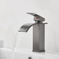 Frendorf | Waschbecken Wasserfall Auslauf Einhandarmatur mit LED Licht