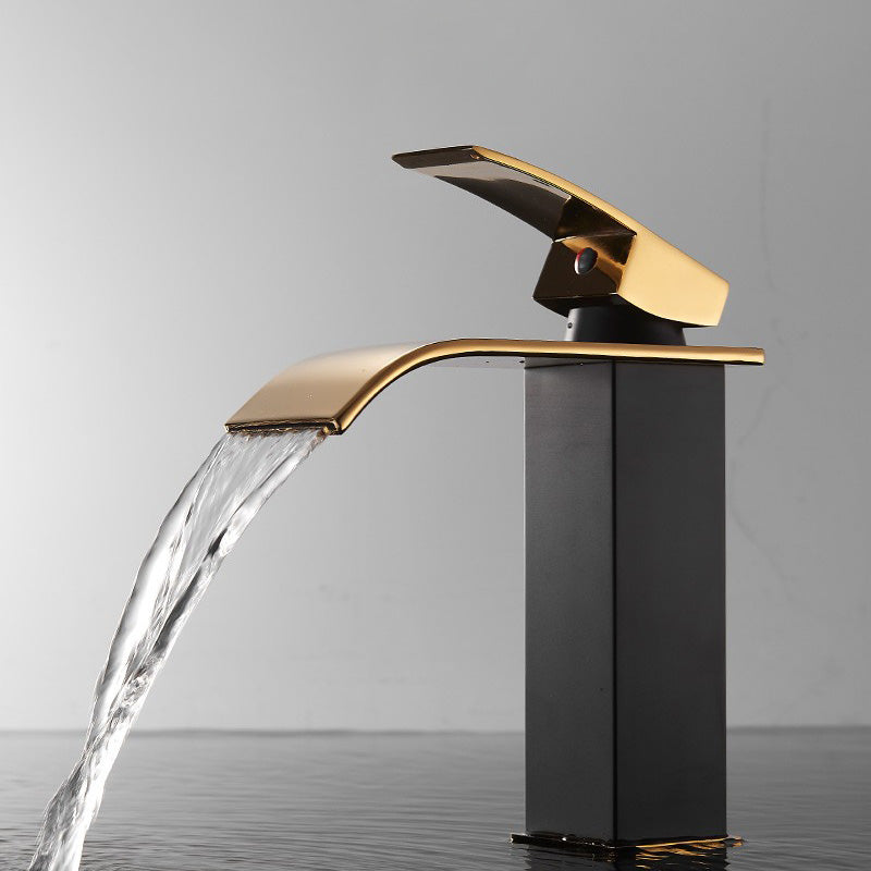 Frendorf | Waschbecken Wasserfall Auslauf Einhandarmatur mit LED Licht