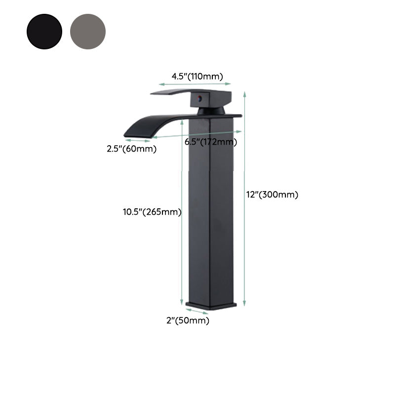 Frendorf | Waschbecken Wasserfall Auslauf Einhandarmatur mit LED Licht