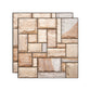 Frendorf | 3D Peel and Stick Fliesen Kunststoff Quadratische Peel and Stick Fliesen mit wasserdicht