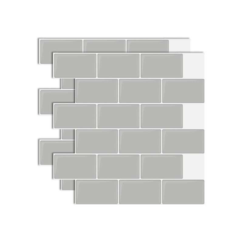 Frendorf | Kunststoff Peel & Stick U-Bahn Fliese Quadrat Peel and Stick Rückwand Fliese
