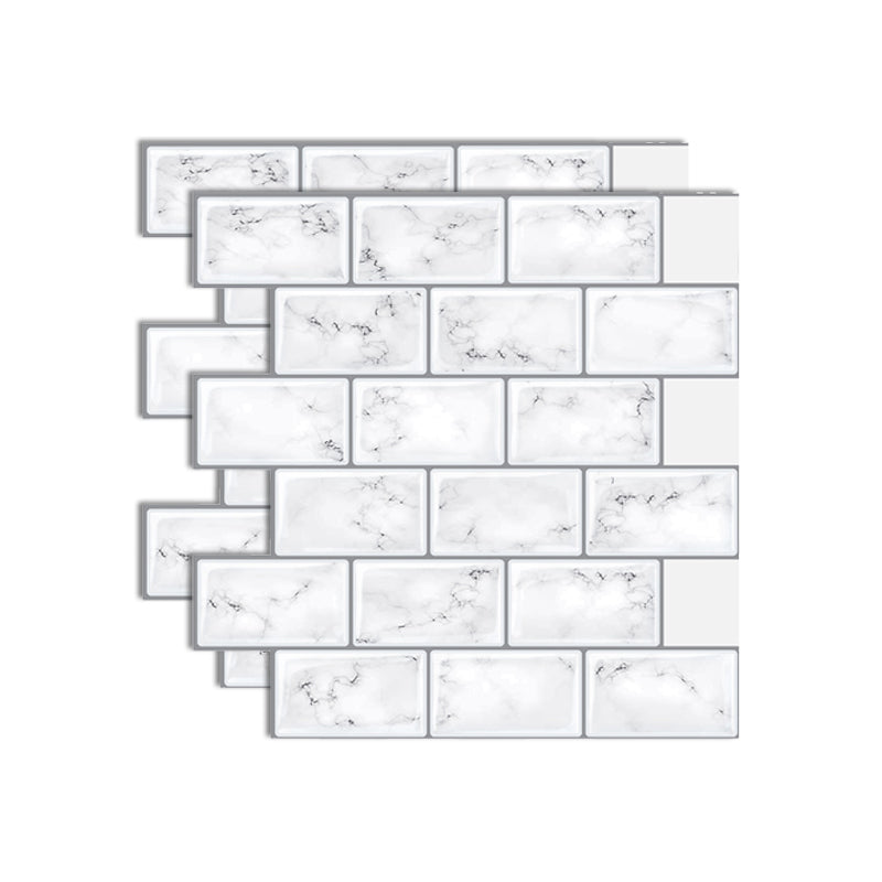 Frendorf | Kunststoff Peel & Stick U-Bahn Fliese Quadrat Peel and Stick Rückwand Fliese