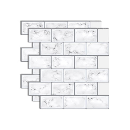 Frendorf | Kunststoff Peel & Stick U-Bahn Fliese Quadrat Peel and Stick Rückwand Fliese