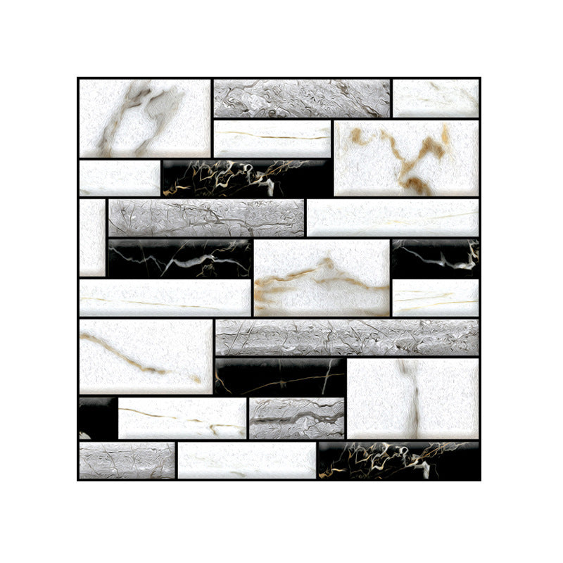 Frendorf | Kunststoff Peel and Stick Fliesen 3D Quadrat Wasserdicht Peel and Stick Fliesen