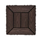 Frendorf | 12" X 12" PVC 6-Slat Quadrat Patio Fliesen Schnappfit Installation Außenbodenfliesen