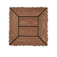 Frendorf | 12" X 12" PVC 6-Slat Quadrat Patio Fliesen Schnappfit Installation Außenbodenfliesen