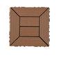 Frendorf | 12" X 12" PVC 6-Slat Quadrat Patio Fliesen Schnappfit Installation Außenbodenfliesen