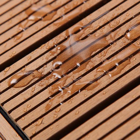 Frendorf | 12" X 12" PVC 6-Slat Quadrat Patio Fliesen Schnappfit Installation Außenbodenfliesen