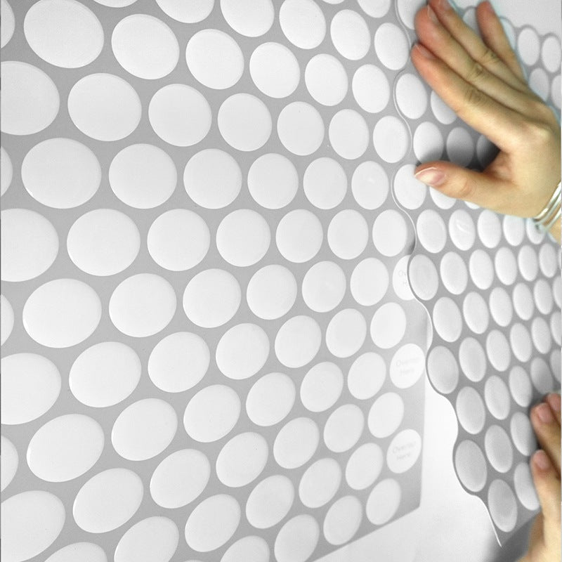 Frendorf | Moderne Peel and Stick Fliesen PVC Penny Round Peel and Stick Rückwandfliesen
