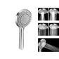 Frendorf | Basis Duschkopf Rund Kunststoff Handheld Duschkopf in Silber