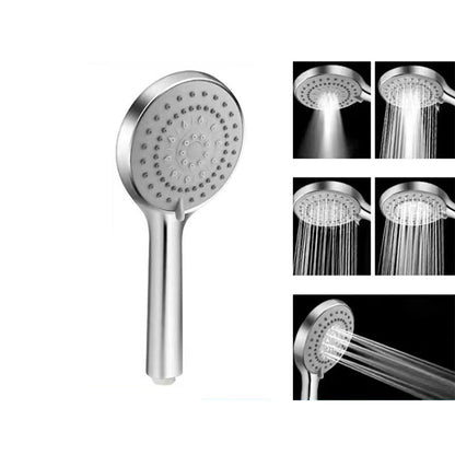 Frendorf | Basis Duschkopf Rund Kunststoff Handheld Duschkopf in Silber