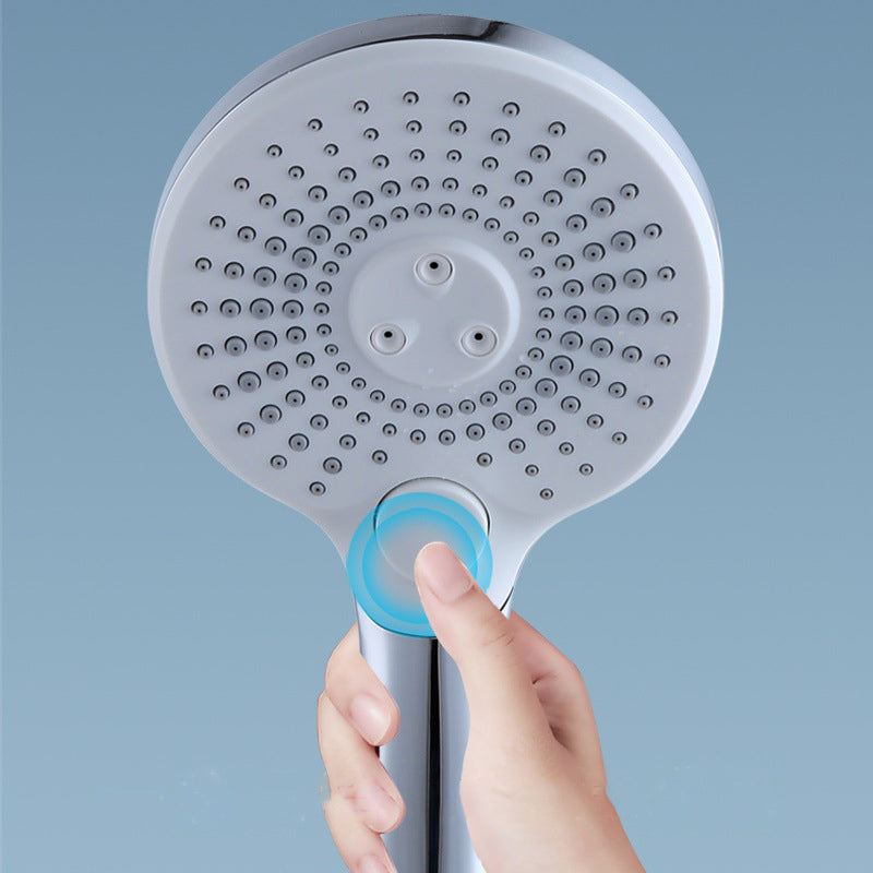 Frendorf | Basis Duschkopf Rund Kunststoff Handheld Duschkopf in Silber