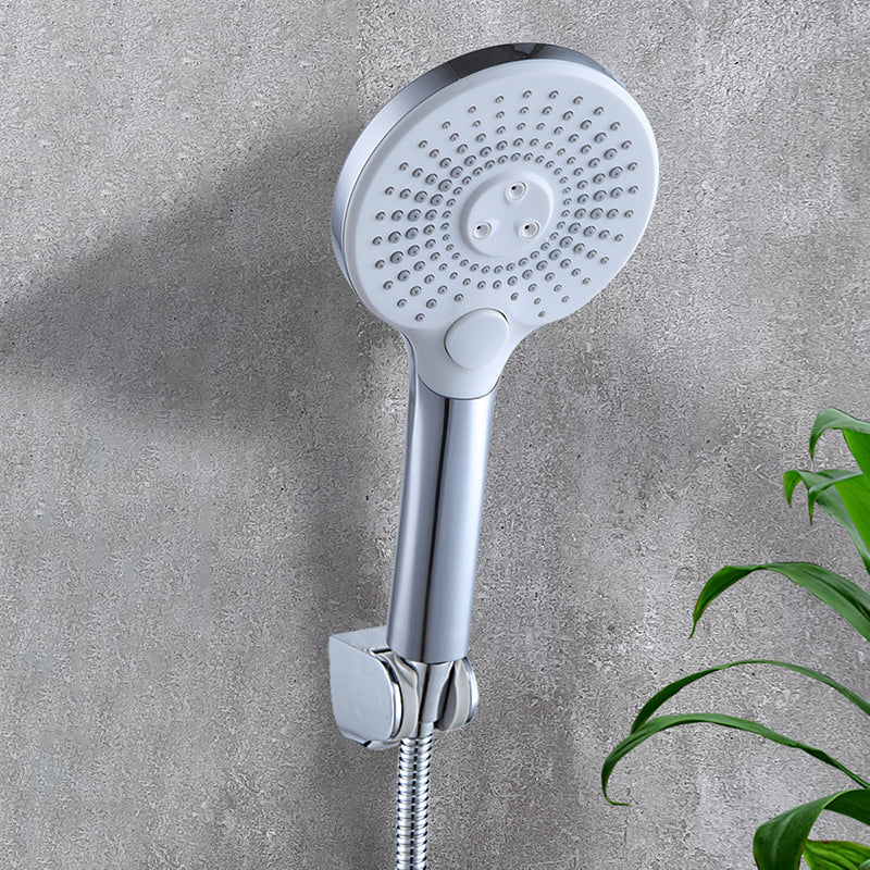 Frendorf | Basis Duschkopf Rund Kunststoff Handheld Duschkopf in Silber