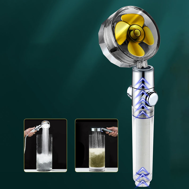 Frendorf | Rundduschkopf verstellbarer Wasserfluss Handheld Duschkopf mit Wasserfiltration