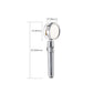 Frendorf | Rundduschkopf verstellbarer Wasserfluss Handheld Duschkopf mit Wasserfiltration