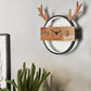 Deer Horn Foyer Wandlicht Acryl Kreative LED Wandleuchte mit Fake Uhr Deko