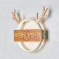Deer Horn Foyer Wandlicht Acryl Kreative LED Wandleuchte mit Fake Uhr Deko
