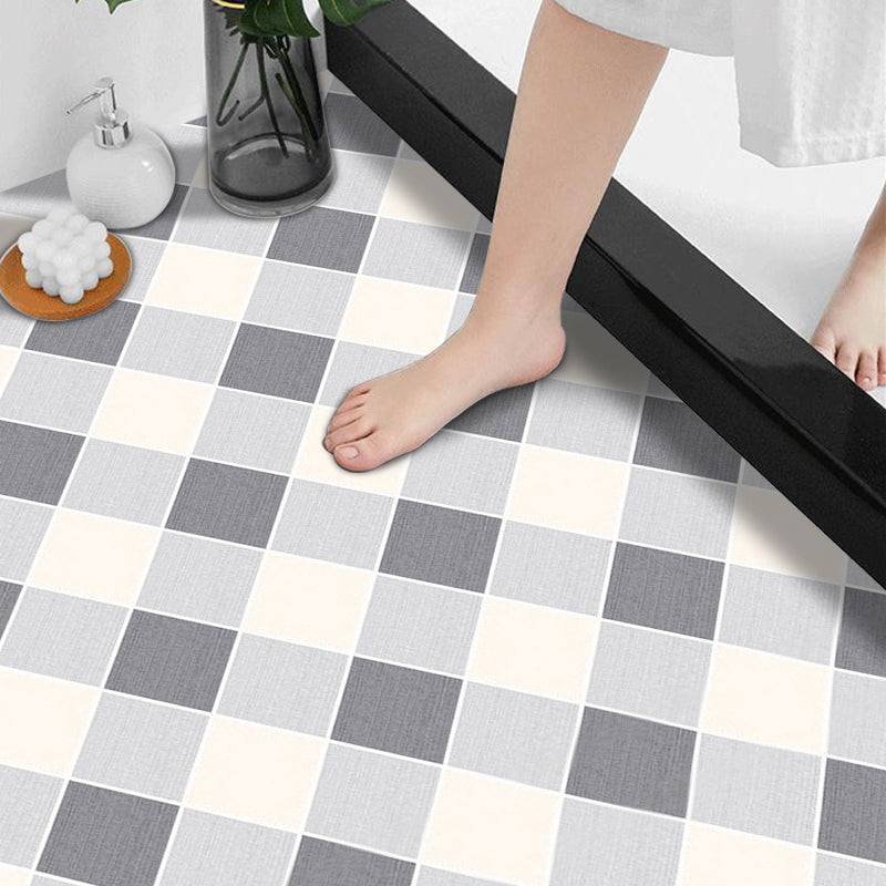 Frendorf | Modernes Vinylplankenboden Selbstklebendes Gittermuster PVC-Boden