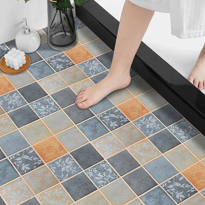 Frendorf | Modernes Vinylplankenboden Selbstklebendes Gittermuster PVC-Boden