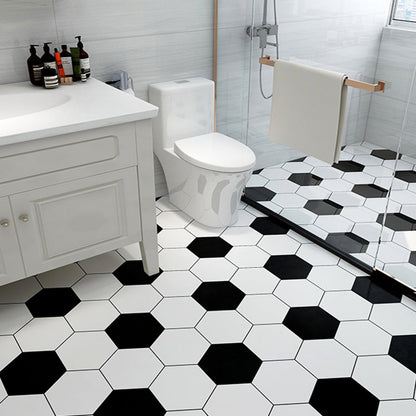 Frendorf | Modern Vinylbodenplanken zum Abziehen und Aufkleben Geometrisch bedruckter PVC-Bodenbelag
