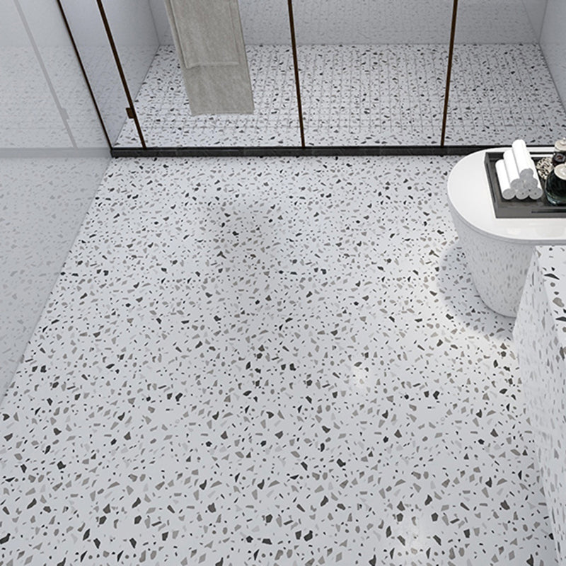 Frendorf | Modern Vinylbodenplanken zum Abziehen und Aufkleben Geometrisch bedruckter PVC-Bodenbelag