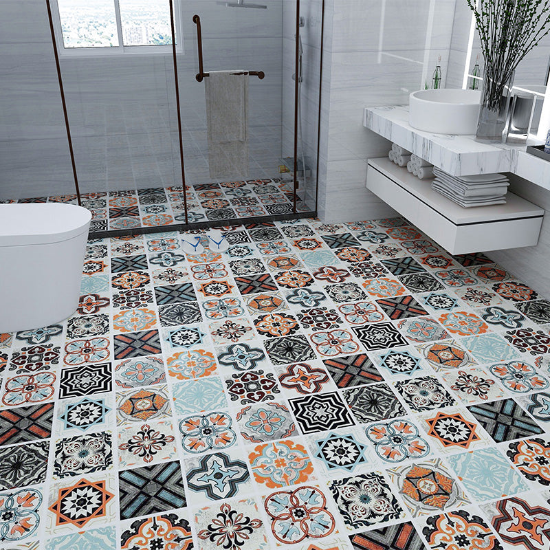 Frendorf | Modern Vinylbodenplanken zum Abziehen und Aufkleben Geometrisch bedruckter PVC-Bodenbelag