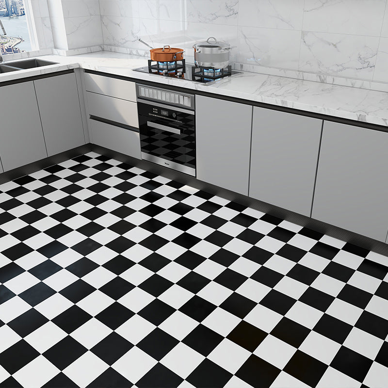 Frendorf | Modern Vinylbodenplanken zum Abziehen und Aufkleben Geometrisch bedruckter PVC-Bodenbelag