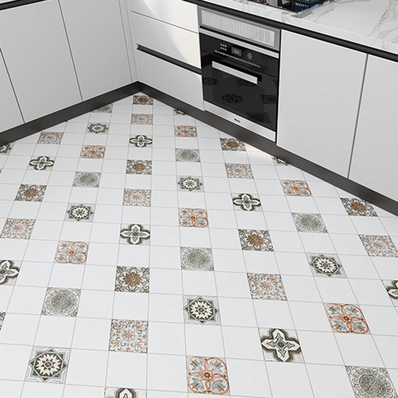Frendorf | Modern Vinylbodenplanken zum Abziehen und Aufkleben Geometrisch bedruckter PVC-Bodenbelag