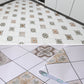 Frendorf | Modern Vinylbodenplanken zum Abziehen und Aufkleben Geometrisch bedruckter PVC-Bodenbelag
