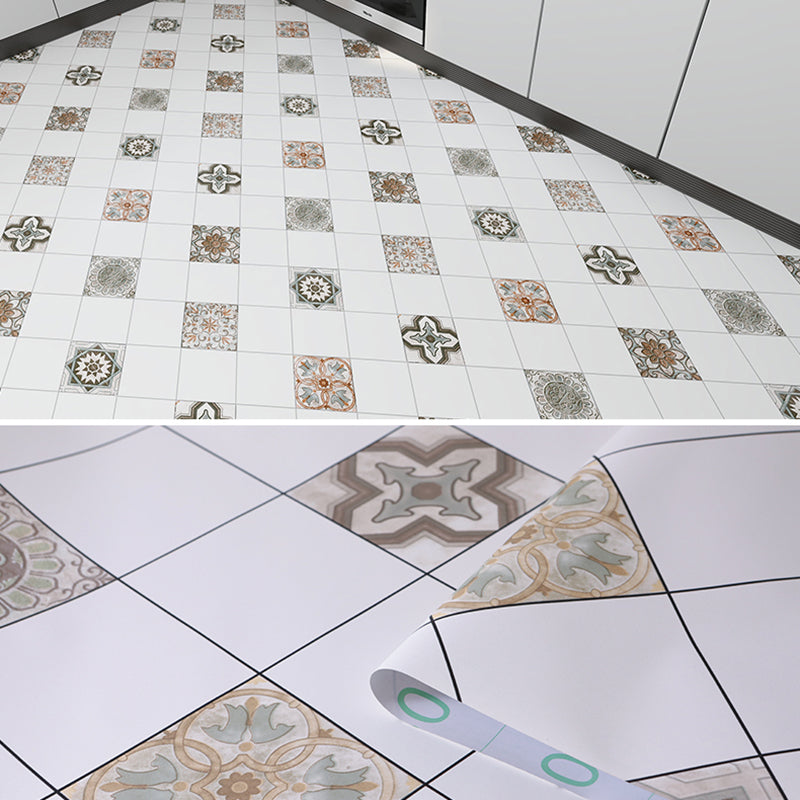 Frendorf | Modern Vinylbodenplanken zum Abziehen und Aufkleben Geometrisch bedruckter PVC-Bodenbelag