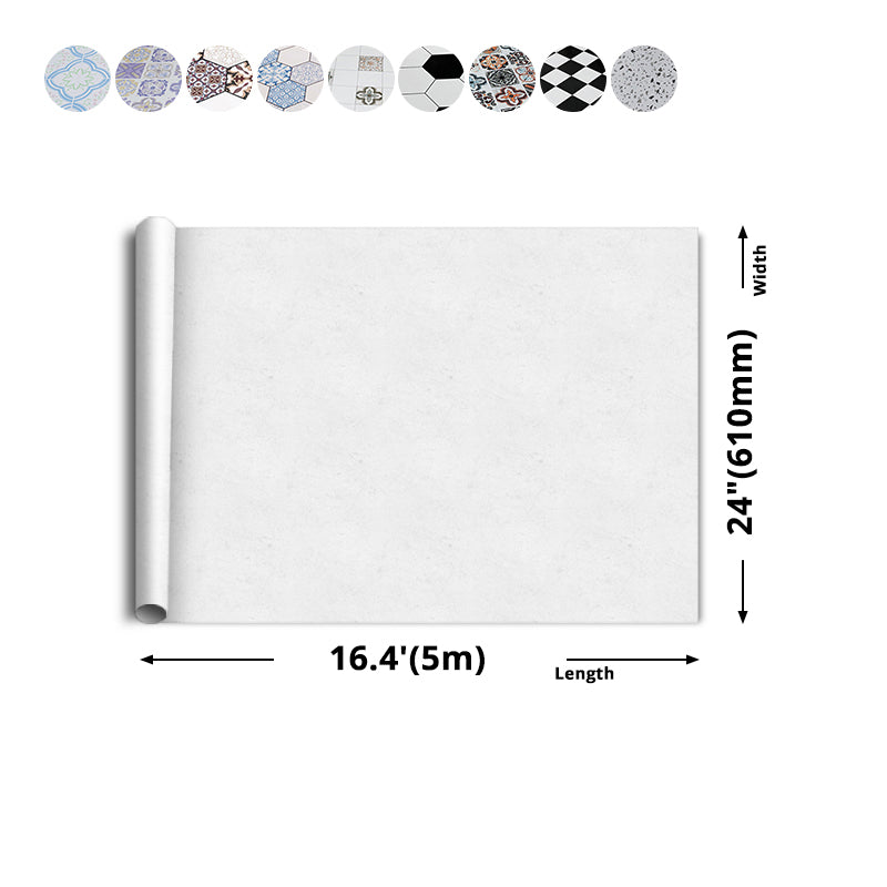 Frendorf | Modern Vinylbodenplanken zum Abziehen und Aufkleben Geometrisch bedruckter PVC-Bodenbelag