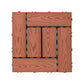 Frendorf | 30 cm x 30 cm Quadrat PVC Terrasse Fliesen Schnappinstallation Außenbodenfliesen