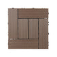 Frendorf | 30 cm x 30 cm Quadrat PVC Terrasse Fliesen Schnappinstallation Außenbodenfliesen