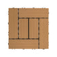 Frendorf | 30 cm x 30 cm Quadrat PVC Terrasse Fliesen Schnappinstallation Außenbodenfliesen