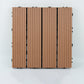 Frendorf | 30 cm x 30 cm Quadrat PVC Terrasse Fliesen Schnappinstallation Außenbodenfliesen