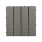 Frendorf | 30 cm x 30 cm Quadrat PVC Terrasse Fliesen Schnappinstallation Außenbodenfliesen