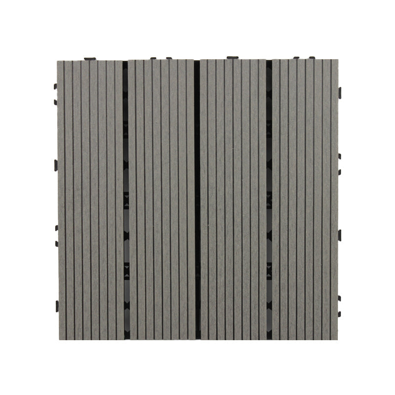 Frendorf | 30 cm x 30 cm Quadrat PVC Terrasse Fliesen Schnappinstallation Außenbodenfliesen