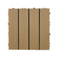 Frendorf | 30 cm x 30 cm Quadrat PVC Terrasse Fliesen Schnappinstallation Außenbodenfliesen
