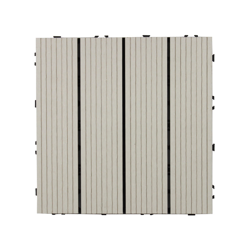 Frendorf | 30 cm x 30 cm Quadrat PVC Terrasse Fliesen Schnappinstallation Außenbodenfliesen