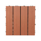 Frendorf | 30 cm x 30 cm Quadrat PVC Terrasse Fliesen Schnappinstallation Außenbodenfliesen
